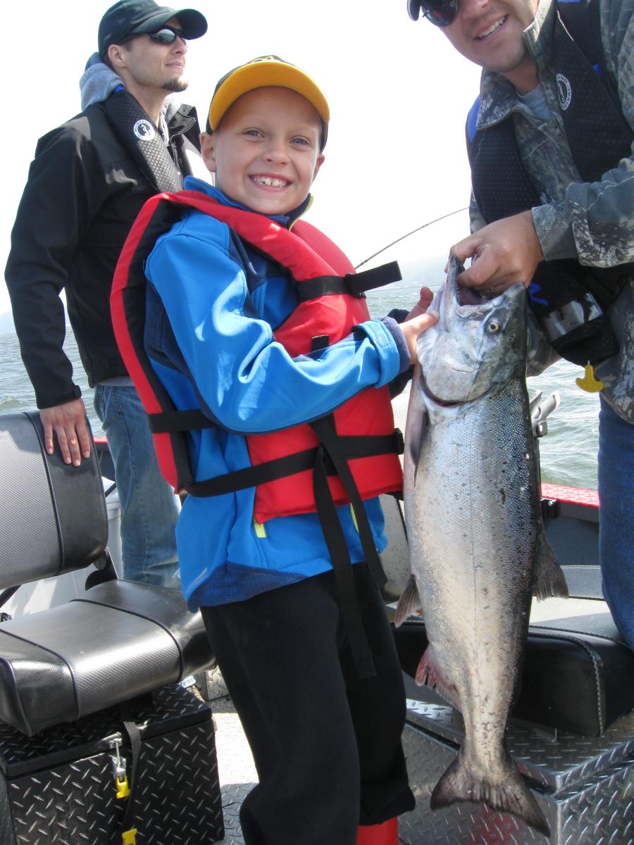 Catching Chinook Salmon in the Columbia is Fun for All Ages | Buoy 10 Fishing Guide