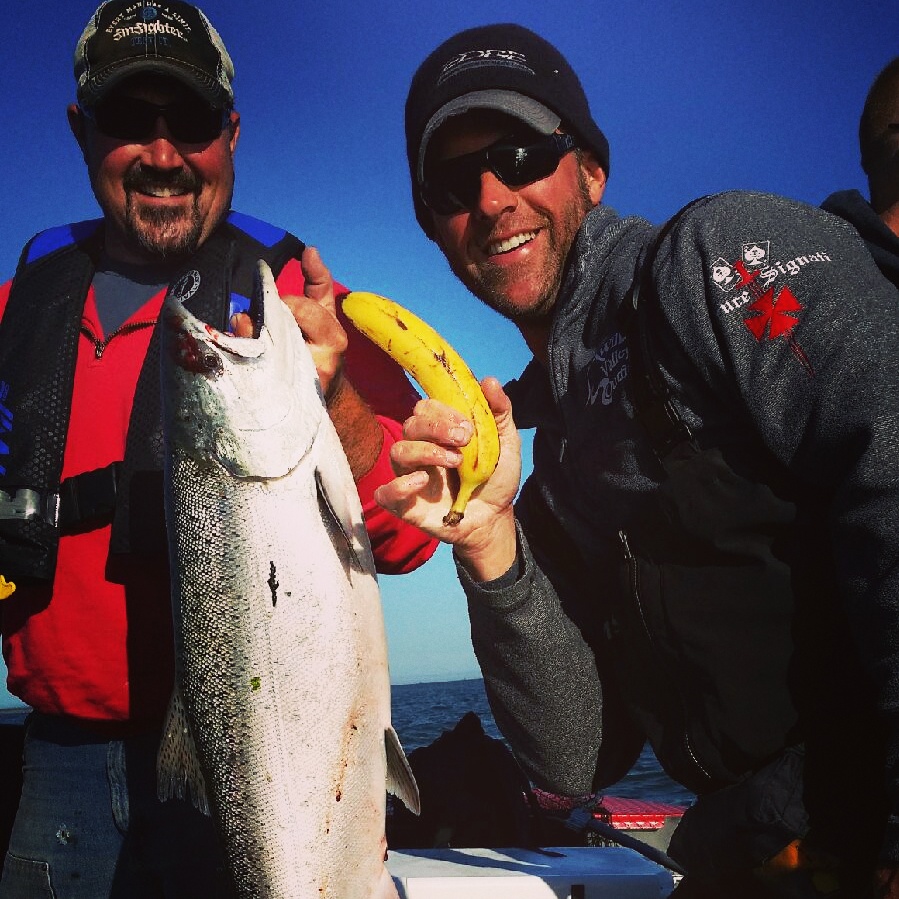 Client with a Large Fish | Buoy 10 Fishing Guide